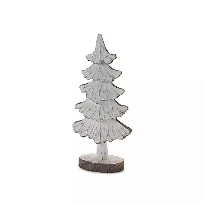 Carved Swoop Silhouette 2-pc. Christmas Tree Set