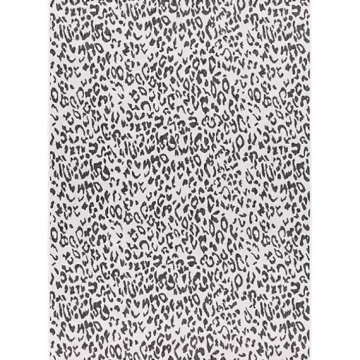 Cauli Black Leopard Print Outdoor Rug, 5x7