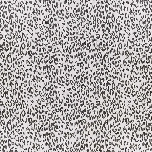 Cauli Black Leopard Print Outdoor Rug, 7x7