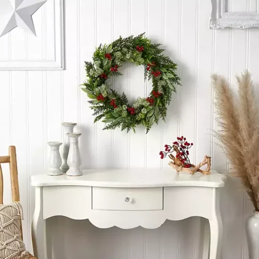 Cedar and Eucalyptus Berry Wreath