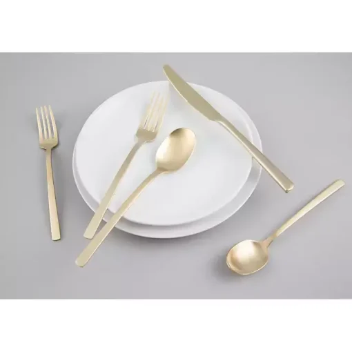 Champagne Gold Glimmer 20-pc. Flatware Set