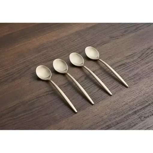 Champagne Satin 4-pc. Demitasse Spoon Set
