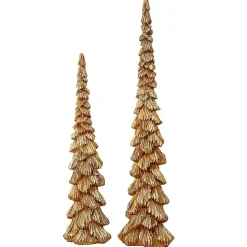 Champagne Winter Forest Trees, Set of 2