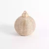 Champagne Woven Ornament, 6 in.