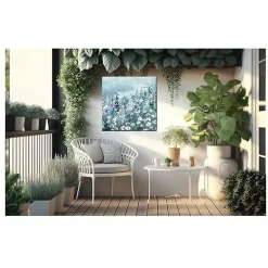 Chantilly Lace Outdoor Canvas Art Print