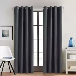 Charcoal Alpine Blackout Curtain Panel, 84 in.
