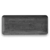 Charcoal Faux Wood Melamine Serving Tray