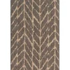 Charcoal Mocha Chevron Outdoor Area Rug, 7x10