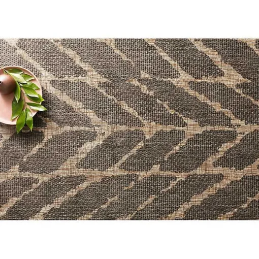 Charcoal Mocha Chevron Outdoor Area Rug, 7x10