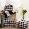 Chicken Wire and Buffalo Check Baskets, Set of 3