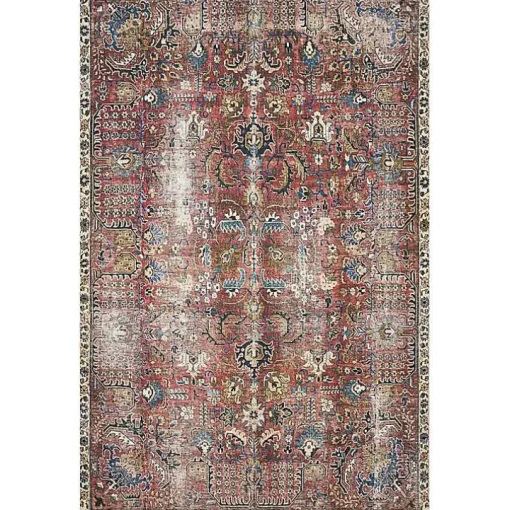 Chris Loves Julia x Loloi Jules Merlot Rug, 3x5