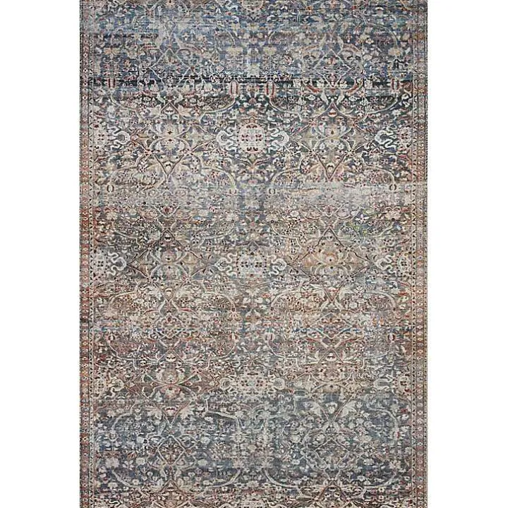 Chris Loves Julia x Loloi Jules Dark Blue Rug, 2x9