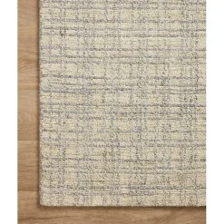 Chris Loves Julia x Loloi Polly Tan Grid Rug, 3x5