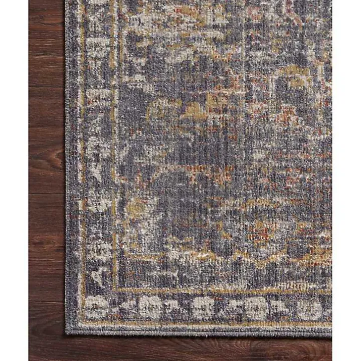 Chris Loves Julia x Loloi Rosemarie Coal Rug, 6x9