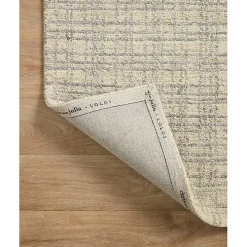 Chris Loves Julia x Loloi Polly Tan Grid Rug, 3x5