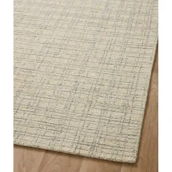 Chris Loves Julia x Loloi Polly Tan Grid Rug, 3x5