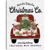 Christmas Co. Truck Canvas Art Print