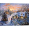 Christmas Cottage Canvas Art Print