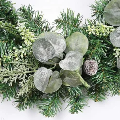Christmas Eucalyptus Pine Mix Pre-Lit Wreath
