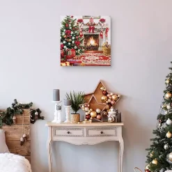 Christmas Hearth Canvas Art Print