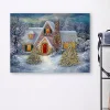 Christmas House Canvas Art Print