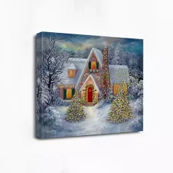 Christmas House Canvas Art Print