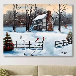 Christmas Old Hickory Tavern Canvas Art Print