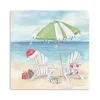 Christmas on the Beach Canvas Art Print, 30x30 in.