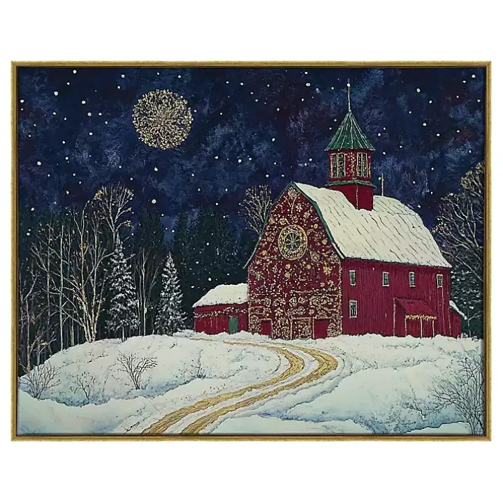 Christmas on the Homestead Canvas Art Print