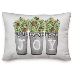 Christmas Planters Joy Pillow