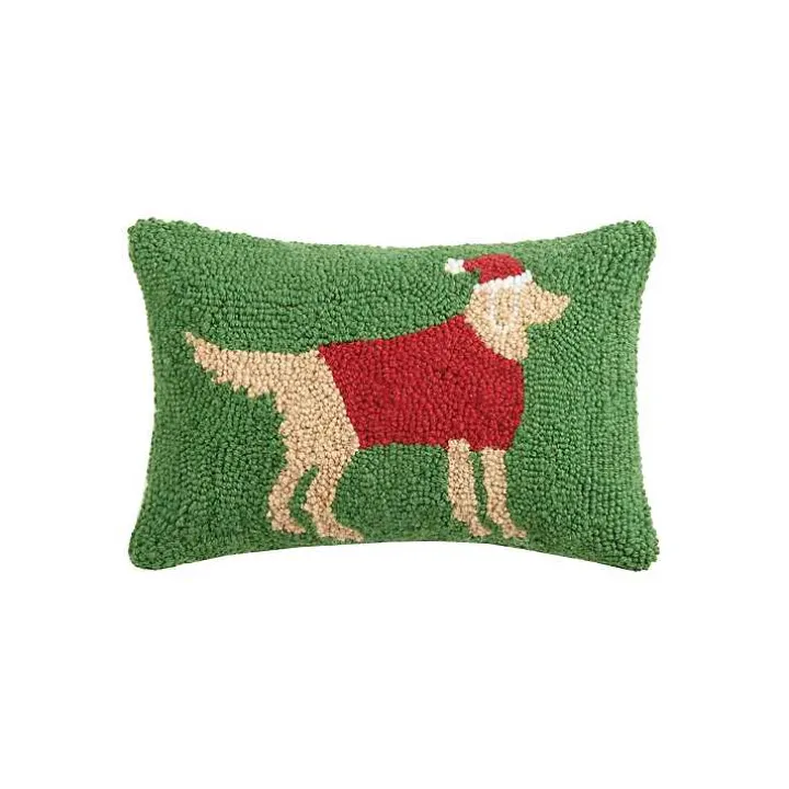Christmas Retriever Pillow