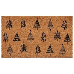 Christmas Tree Farm Coir Doormat