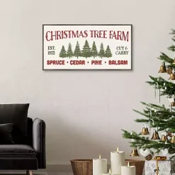 Christmas Tree Farm Framed Canvas Art