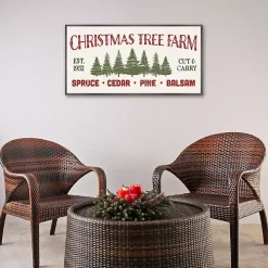 Christmas Tree Farm Framed Canvas Art