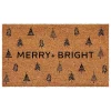 Christmas Tree Merry + Bright Coir Doormat