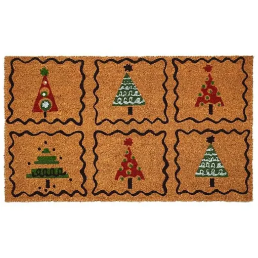 Christmas Tree Whimsy Doormat