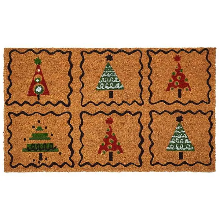 Christmas Tree Whimsy Doormat