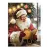 Christmas Wishes Santa Canvas Art Print