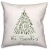 Christmas Word Personalized Indoor Outdoor Pillow
