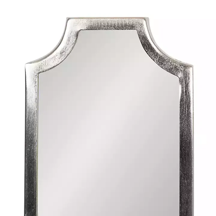 Ciel Silver Mirrored Pillar Candle Sconce