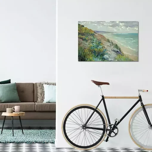 Cliffs by the Sea Canvas Art Print