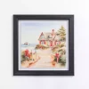 Coastal Christmas Cottage I Framed Art Print