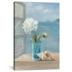Coastal Floral Canvas Art Print