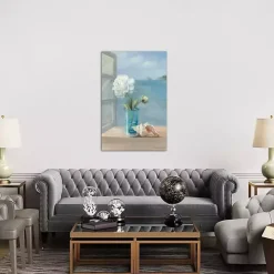 Coastal Floral Canvas Art Print