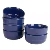 Cobalt Blue Linear Cereal Bowls, Set of 6