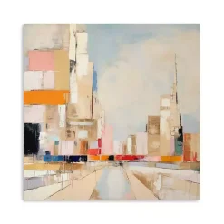 Colorblock Skyline Canvas Art Print
