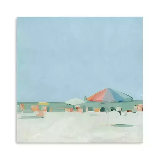 Colorful Beach Summer Pallete Canvas Art Print