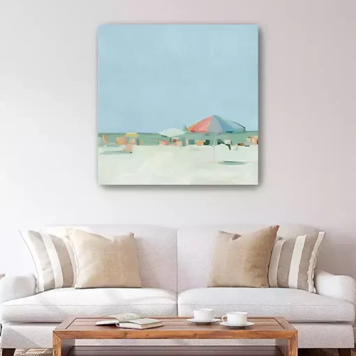 Colorful Beach Summer Pallete Canvas Art Print