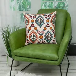 Colorful Embroidered Florina Pillow