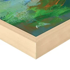 Colorful Flowers in Vase Framed Canvas Art Print